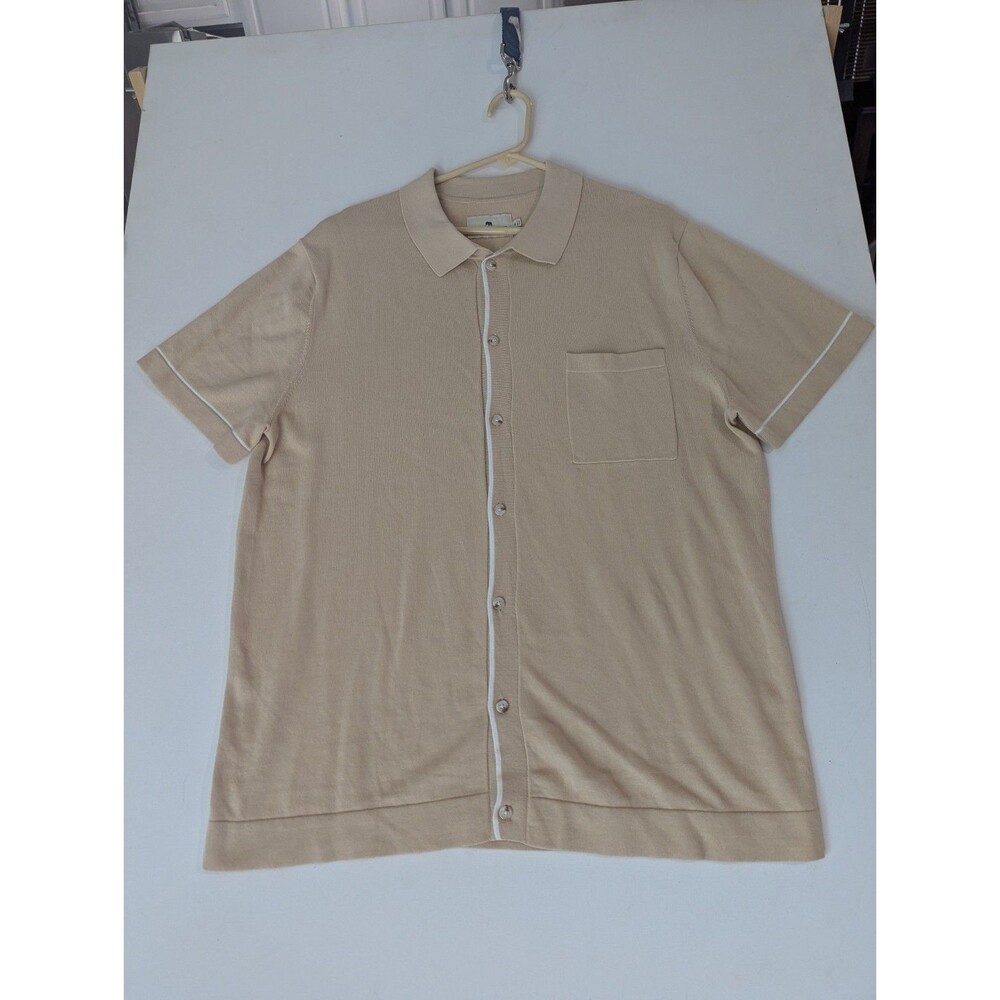 The Normal Brand Camp Shirt Mens X-Large Short Sleeve Button Up Casual Thick